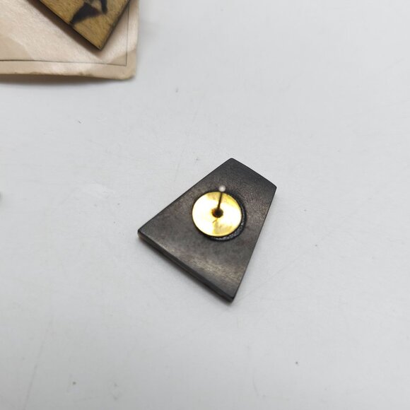 Handcrafted Coral Trapezoid Earrings Made In The Philippines - Picture 5 of 6